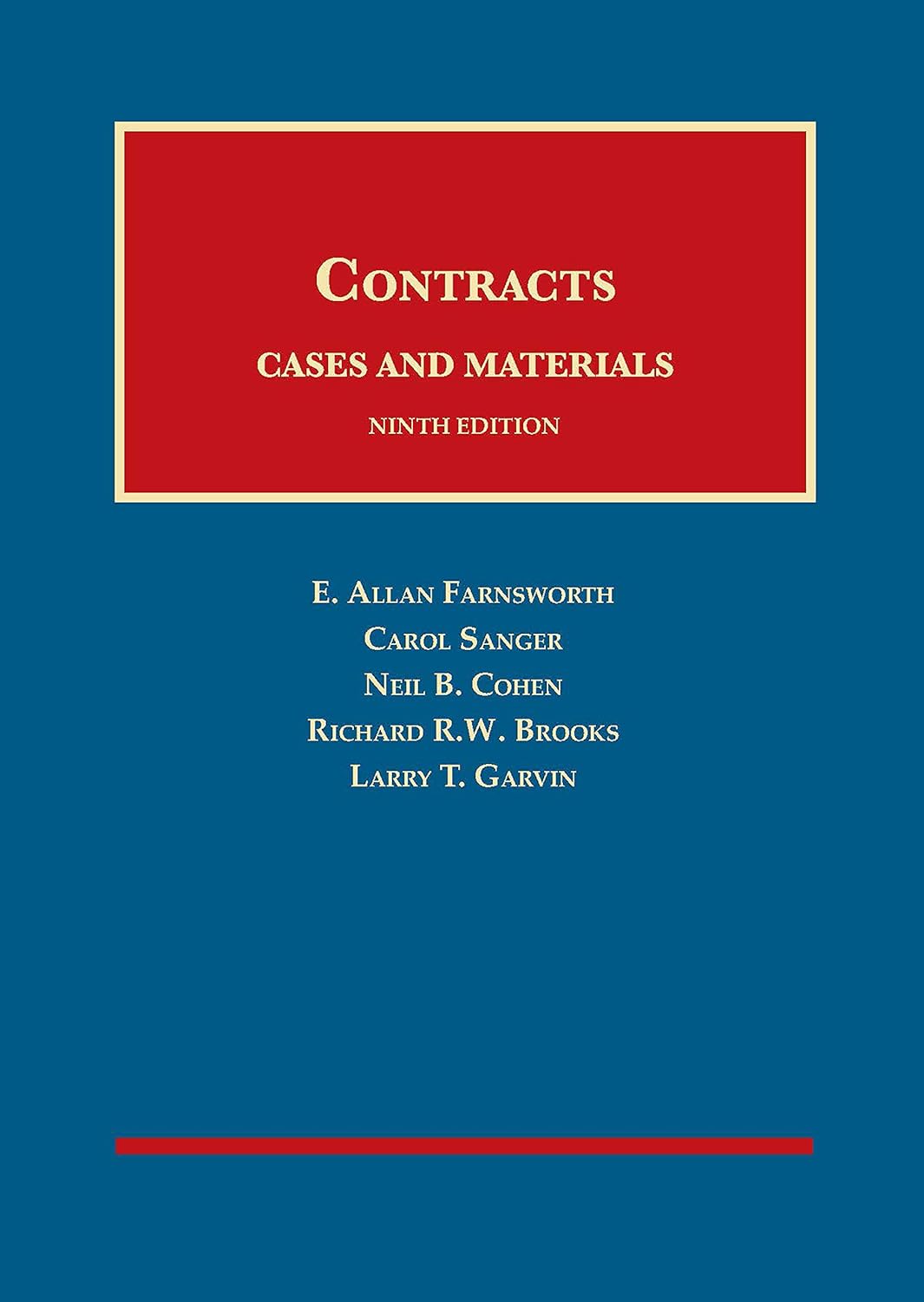 Cases and Materials on Contracts 9th Edition (Contracts: Cases and Materials)